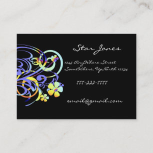 Cartão de visita de espiral Elegante - Blues e ama