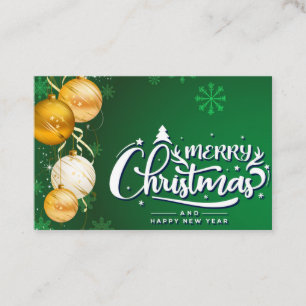 Cartão de visita de Espírito de Natal Mágico
