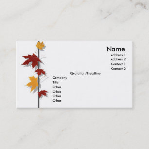 Cartão de visita de estação