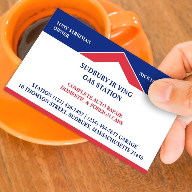 Cartão de visita de estação de gás (Criador carregado)