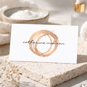 Cartão de Visita de Esteticista Logotipo de Beleza