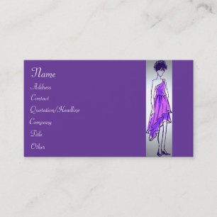 Cartão de visita de Estilo de Moda