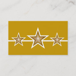 cartão de visita de estrelas da Dourada estrela 3