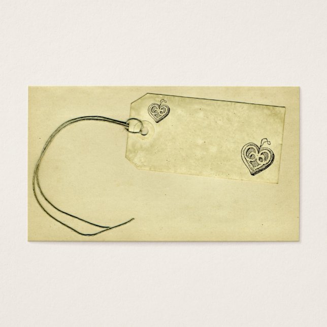 Cartão de visita de Etiqueta de Preço do Papel Ret (Frente)