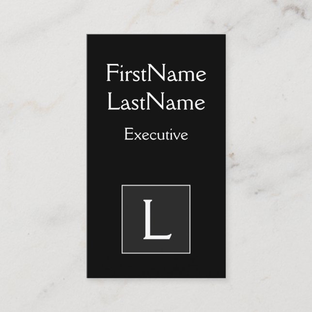 Cartão de visita de executivo clássico e movido (Frente)