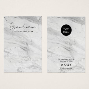 Cartão de visita de exibição de Mínimo Marble