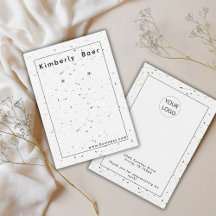 Cartão de visita de exibição do logotipo Terrazzo