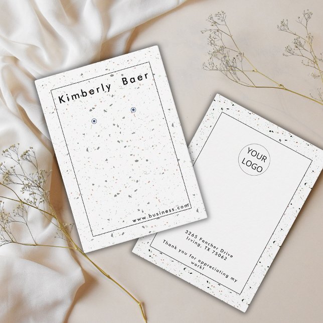 Cartão de visita de exibição do logotipo Terrazzo  (Criador carregado)