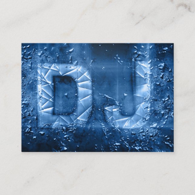 Cartão de visita de explosão azul profissional do (Frente)