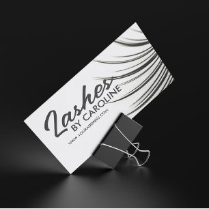 Cartão de visita de Extensões Eyelash Minimalístic