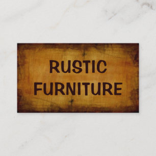 Cartão de Visita de Fabricante de Móveis Rústicos