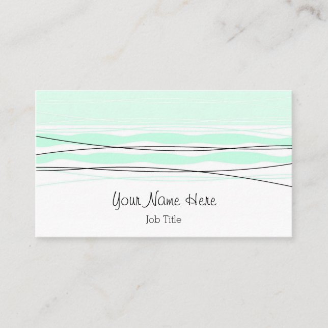 Cartão de visita de faixa atlântica (Frente)