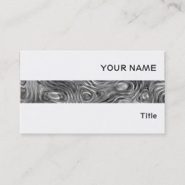 Cartão de visita de faixa molhada branca