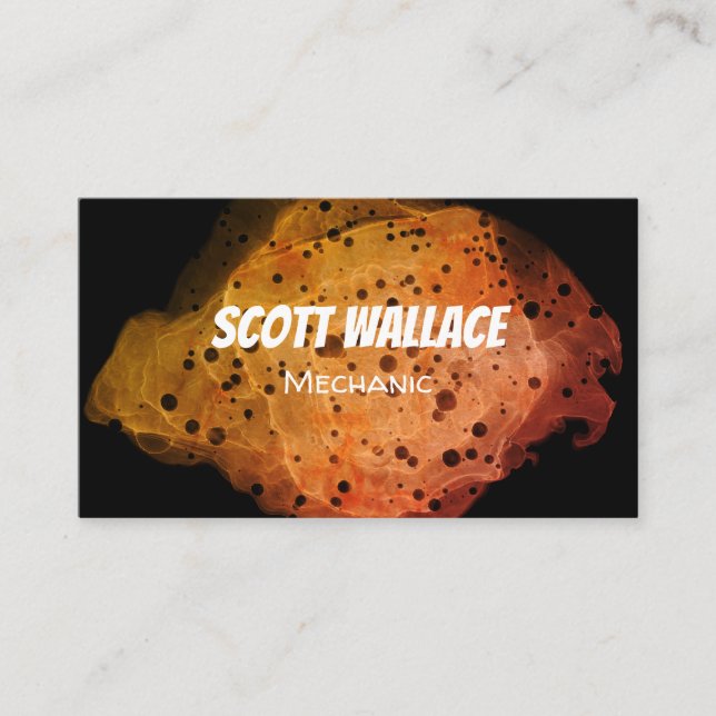 Cartão de visita de ferrugem mecânica (Frente)