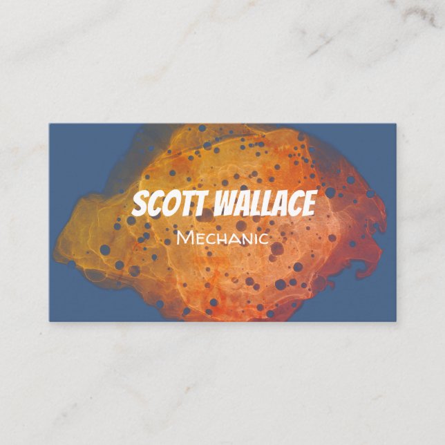 Cartão de visita de ferrugem mecânica (Frente)