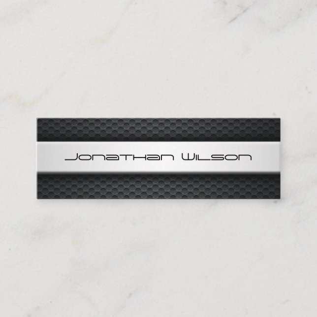 Cartão de visita de fibra de carbono de linha fina (Frente)