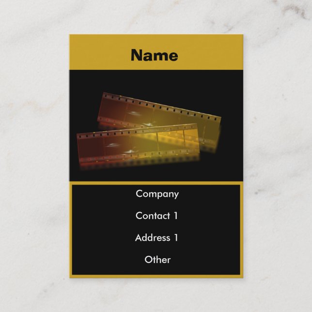 cartão de visita de filme (Frente)