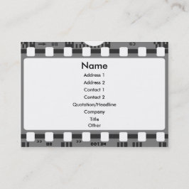 cartão de visita de filme