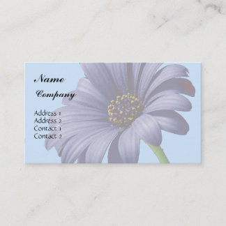 Cartão de visita de Flor Aster Roxo