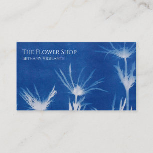 Cartão de visita de Flor Azul