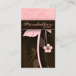 Cartão de visita de Flor Castanho de Chocolate Ro