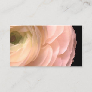 cartão de visita de flor rosa bonito de dois lados