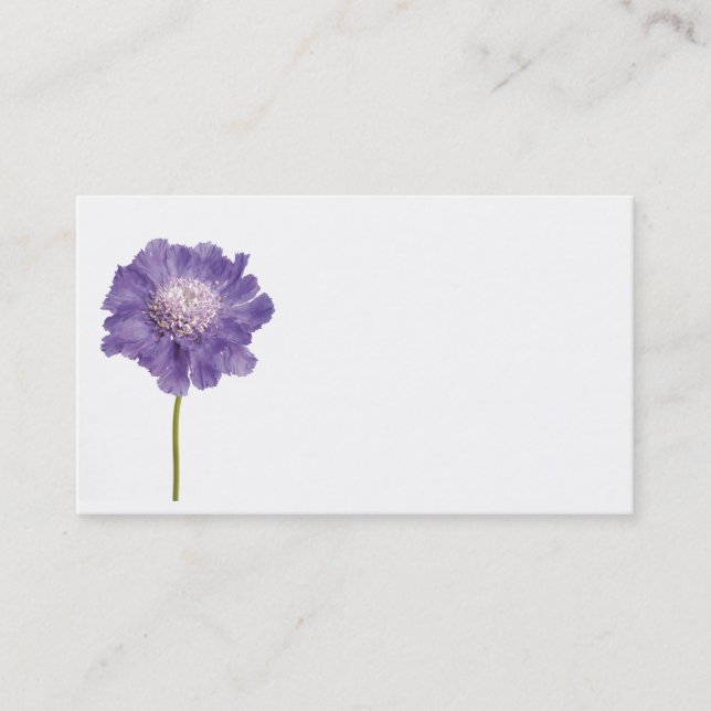 Cartão de visita de Flor Roxo (Frente)