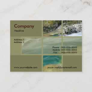 Cartão de visita de fluxo