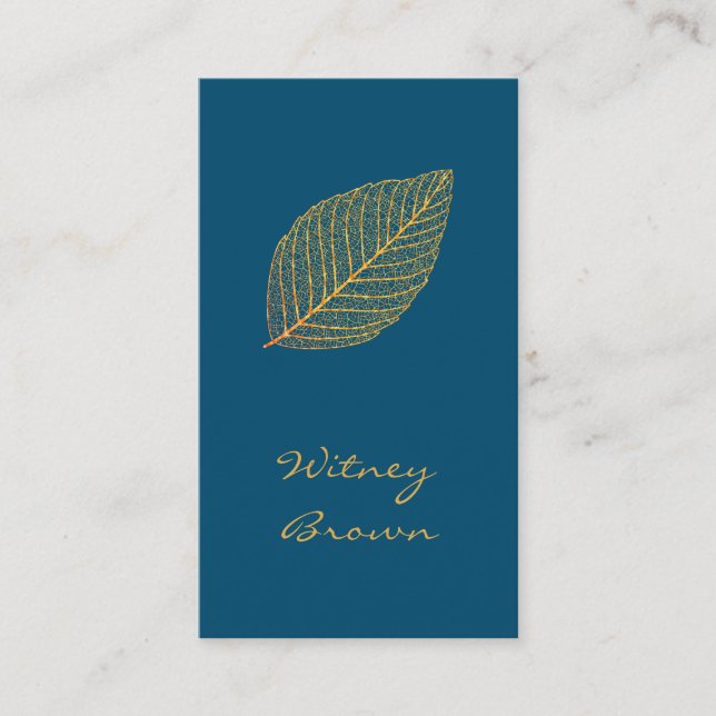 Cartão de visita de folha de ouro de folha de folh (Frente)