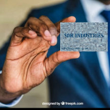 Cartão de visita de Folha de Sapphire