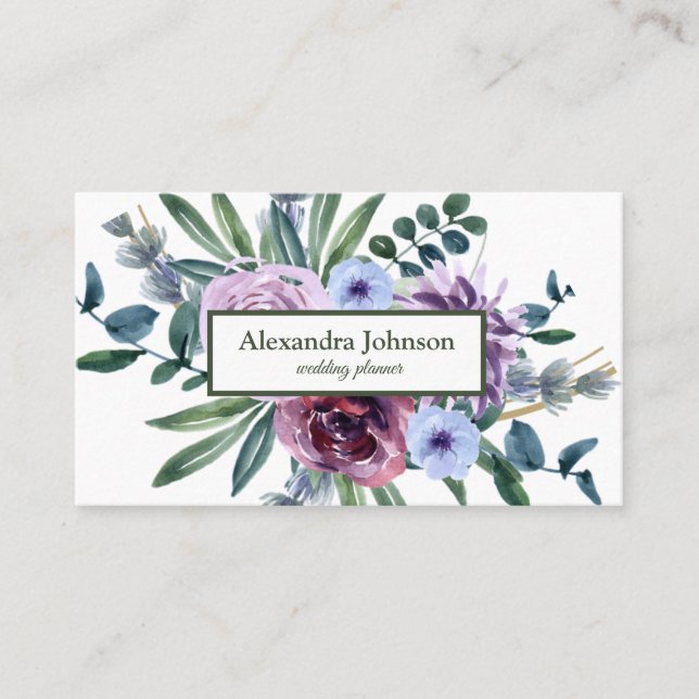 Cartão de visita de Folha Dourada de Folha de Folh (Frente)