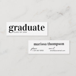 Cartão de visita de Formando de Anúncio de Graduaç