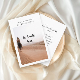 Cartão de visita de Foto Mínima Moderna