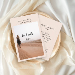 Cartão de visita de Foto Mínima Moderna