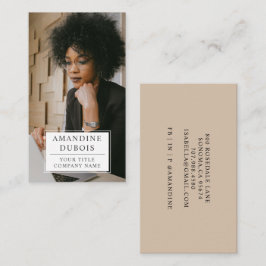 Cartão de visita de Foto Profissional Moderno