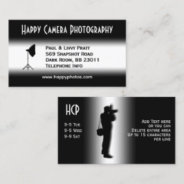 Cartão de visita de fotografia