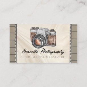 Cartão de visita de Fotografia da Câmera Vintage