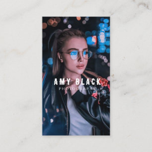 Cartão de visita de Fotografia de Rapariga Retraíd