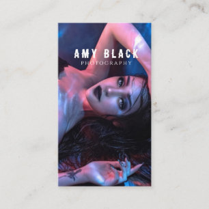 Cartão de visita de Fotografia de Rapariga Retraíd