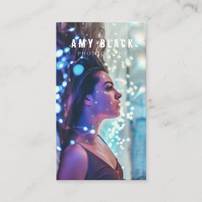 Cartão de visita de Fotografia de Rapariga Retraíd (Frente)