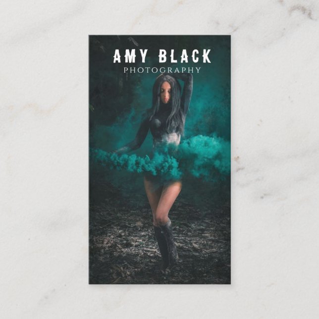 Cartão de visita de Fotografia de Rapariga Retraíd (Frente)