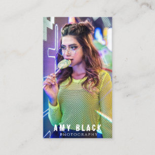 Cartão de visita de Fotografia de Rapariga Retraíd