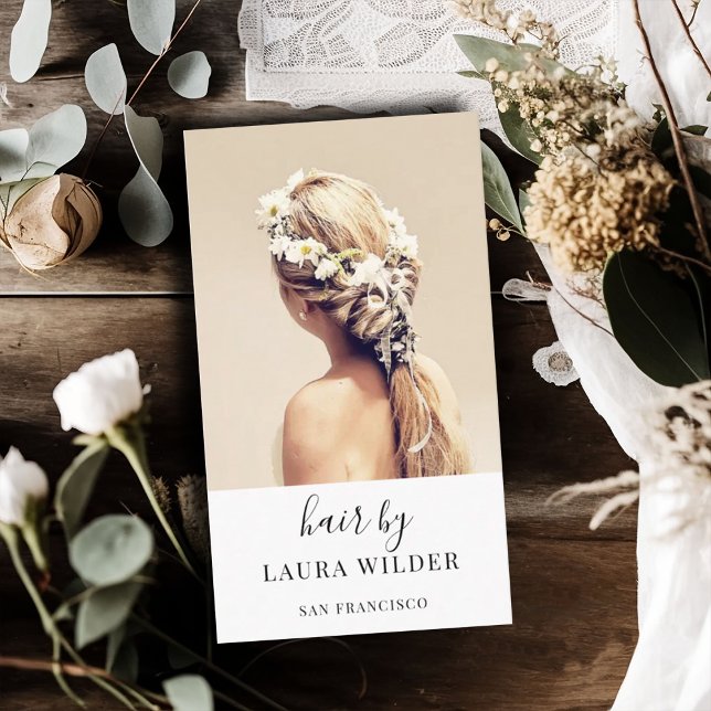 Cartão de visita de Fotografia de Stylist para o C (Criador carregado)