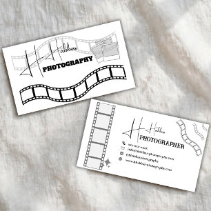 Cartão de Visita de Fotografia em Faixa de Filme A