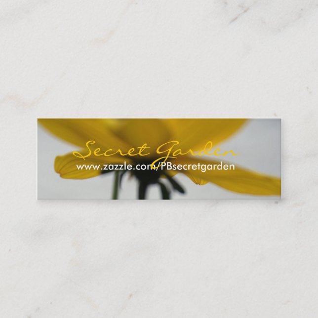 Cartão de visita de Fotografia Floral de Verão Ama (Frente)