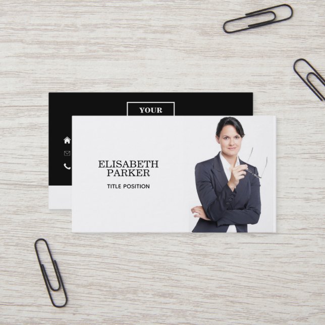 Cartão de visita de Fotografia Personalizada (Frente/Verso In Situ)