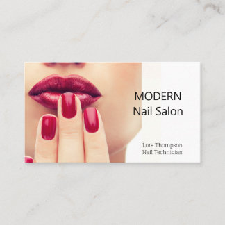 Cartão de visita de Fotografias do Nail Technician