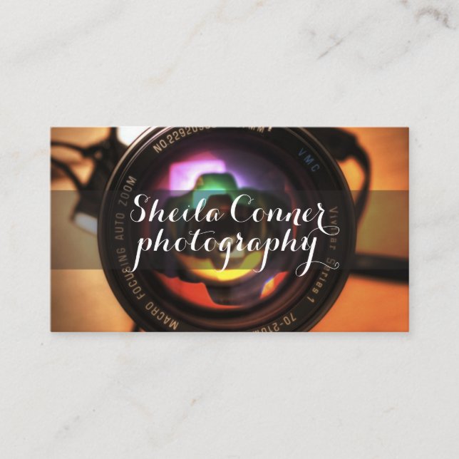 Cartão de Visita de Fotógrafo (Frente)