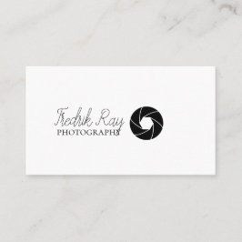 Cartão de visita de Fotógrafo Moderno