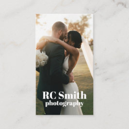 Cartão de visita de Fotógrafo Moderno